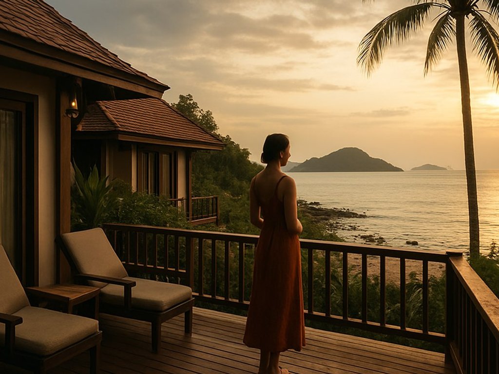 B&B stay at sea view 4* resort & spa in the island of Koh Lanta, Thailand for €52/double