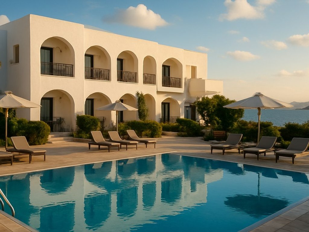 B&B stay at well-rated 4* Naxos Palace Hotel on the Greek island of Naxos 💙 for €47/double