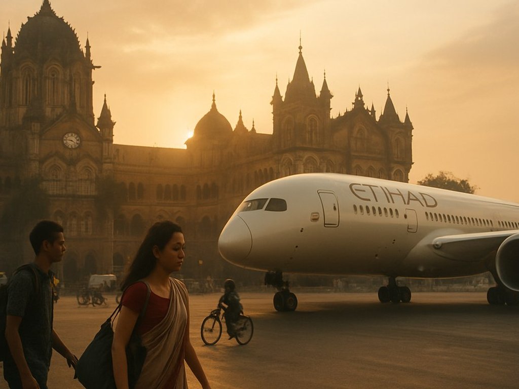 Etihad Airways flights from many European cities to Mumbai, India from €395