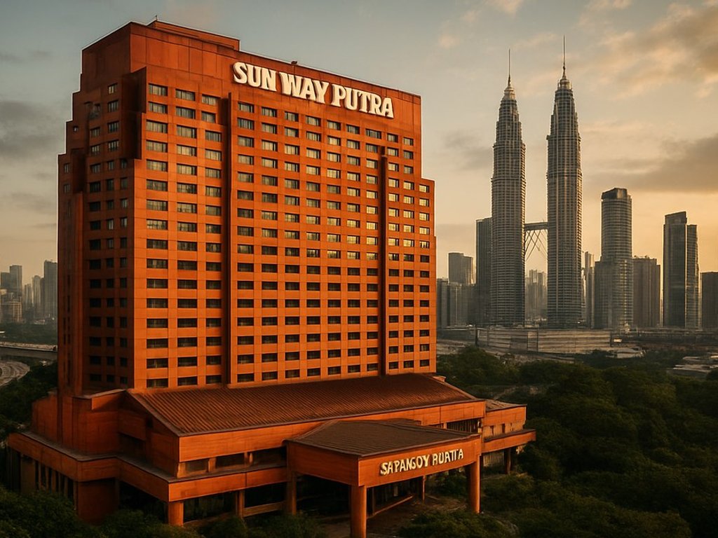 Top-rated 5* Sunway Putra Hotel in Kuala Lumpur, Malaysia for €51/double