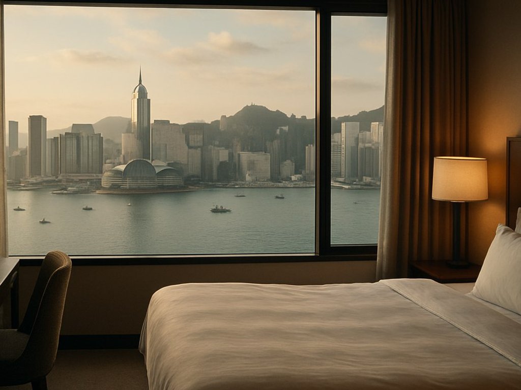 ✨ Wake up with Victoria Harbour views in Hong Kong right from your window! 🇭🇰 4* hotel for only €54 per night