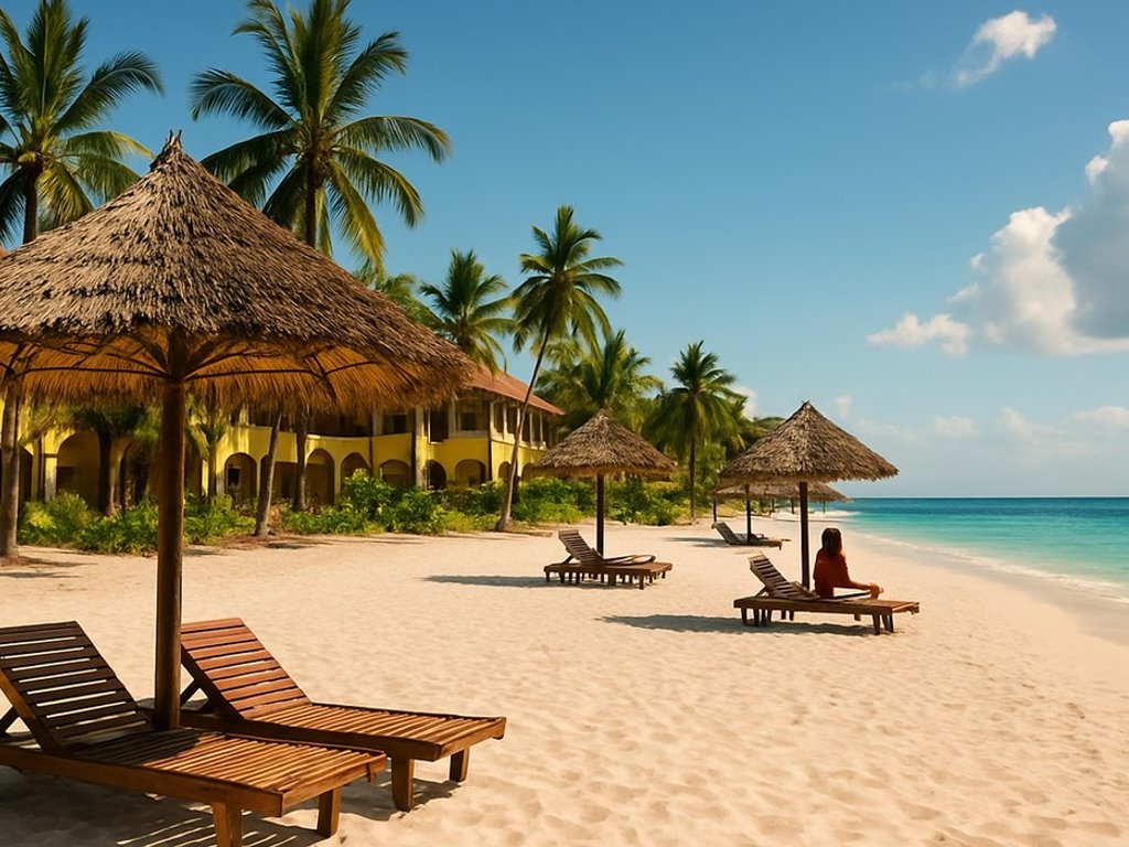 HIGH SEASON ☀️ Beachfront 4* Santa Maria Coral Park in Zanzibar for €50/double