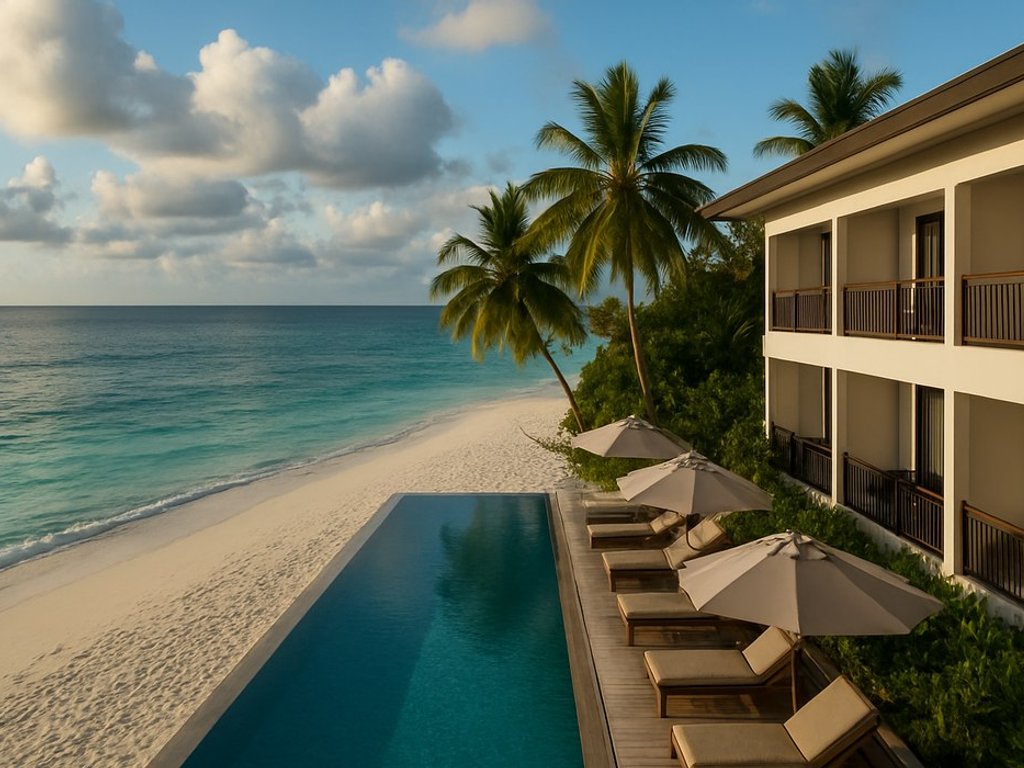 Sea view 4* hotel in Dhiffushi, Maldives 🌊 🐠 for €59/double