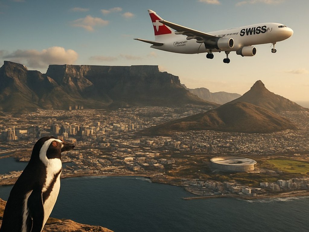Swiss flights from the Baltic countries to Cape Town, South Africa 🐧 from €495