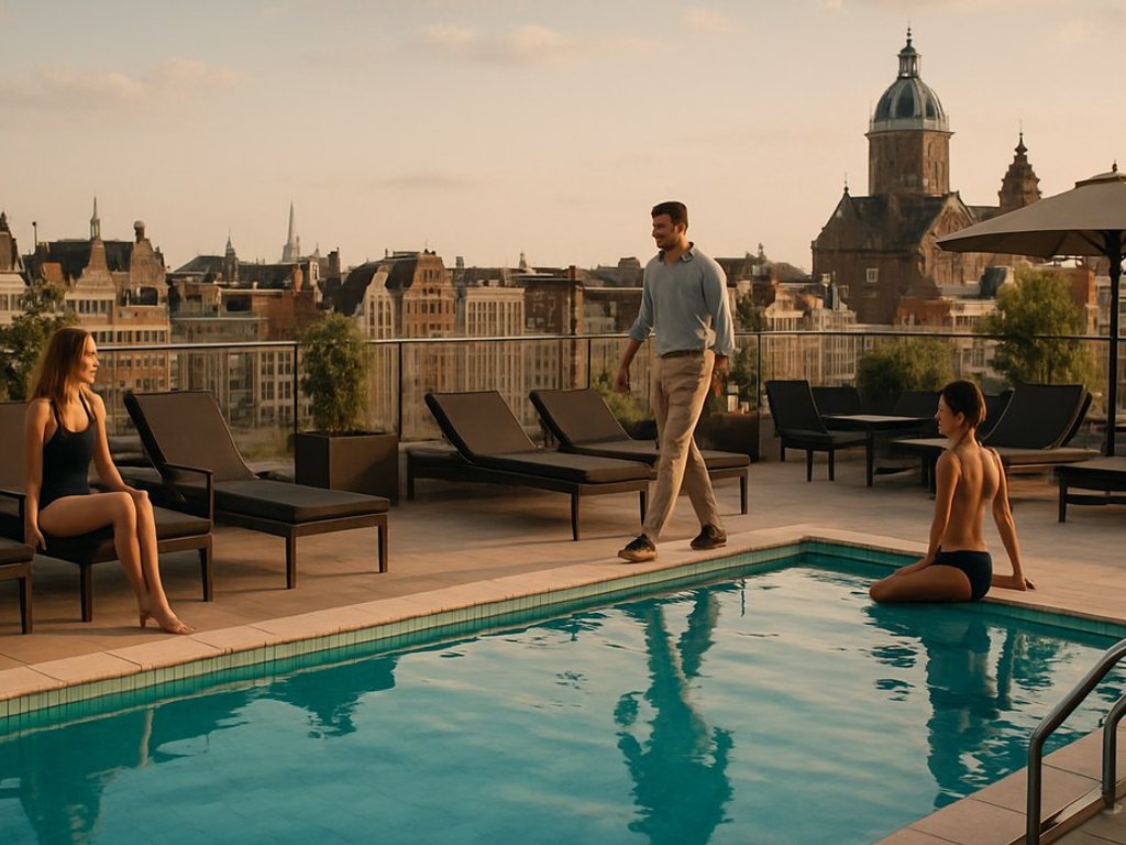 Top stay in Amsterdam 🇳🇱 Stylish 4* Corendon Hotel with a swimming pool, for €81/double