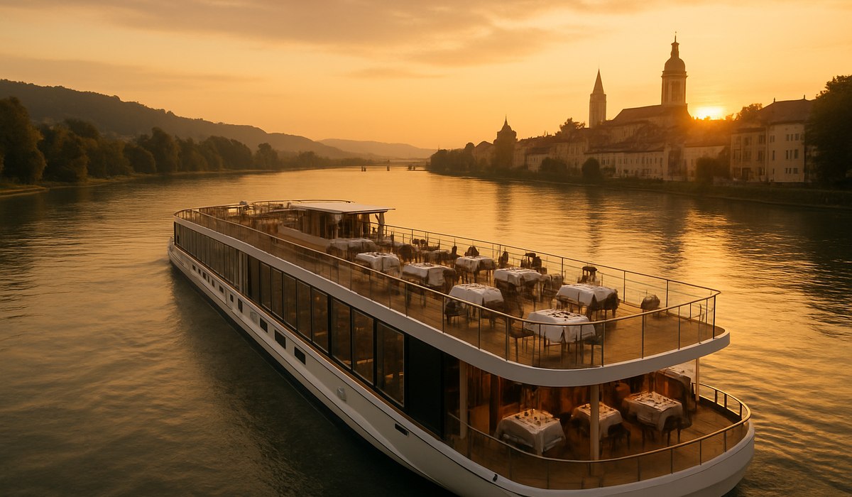 Trafalgar Harmonie river cruise ship on the Seine River, 2026