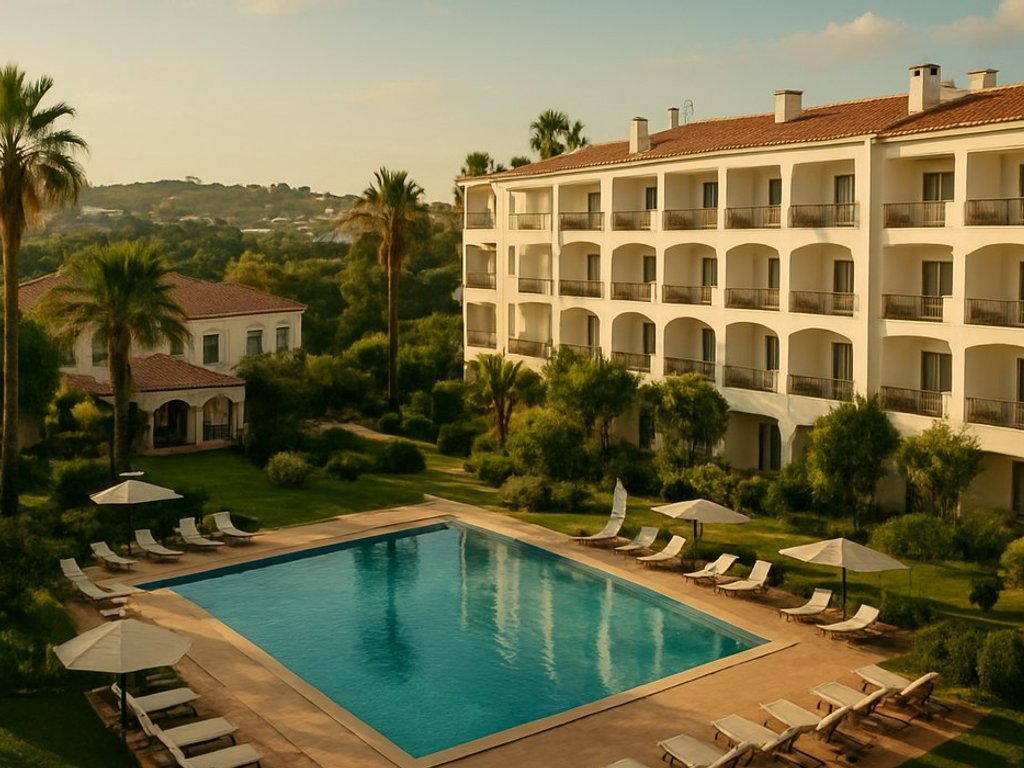 Well-rated 4* Carvoeiro Garden Hotel in Algarve 🏖️ for €57/double