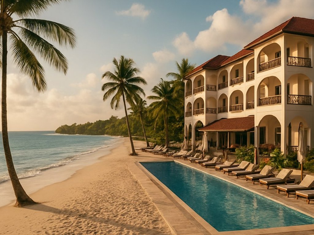 HIGH SEASON ☀️ Beachfront 4* hotel in Zanzibar for €53/double