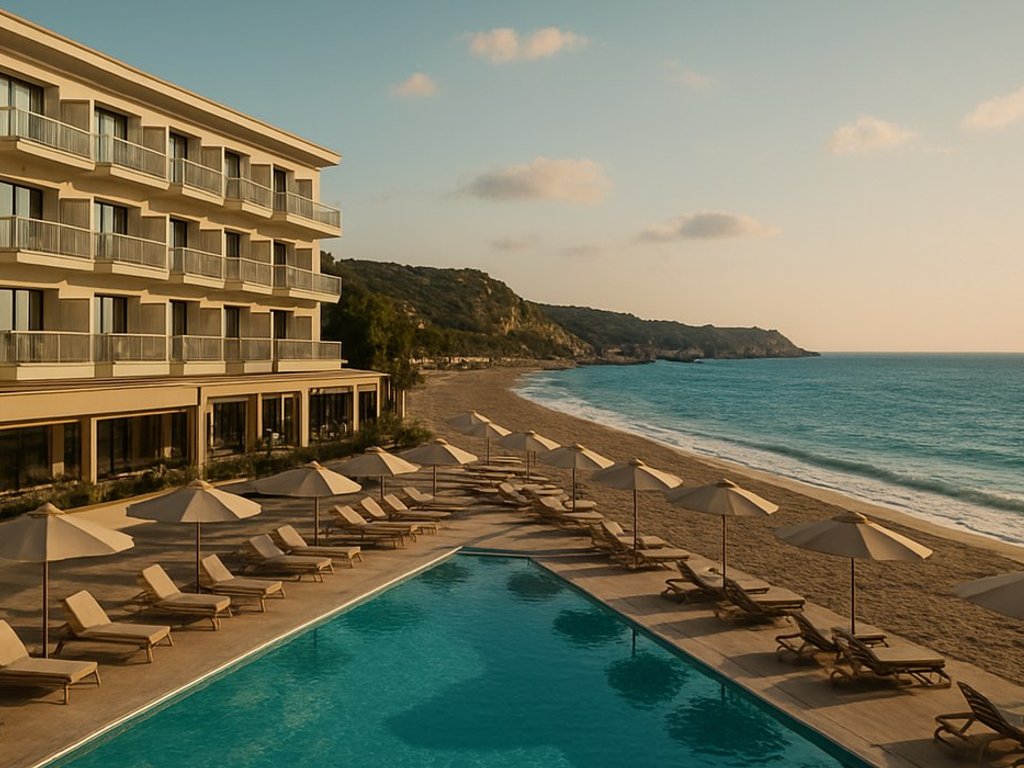 Well-rated and beachfront 4* hotel on the Greek island of Rhodes 🏖️ from €40/double
