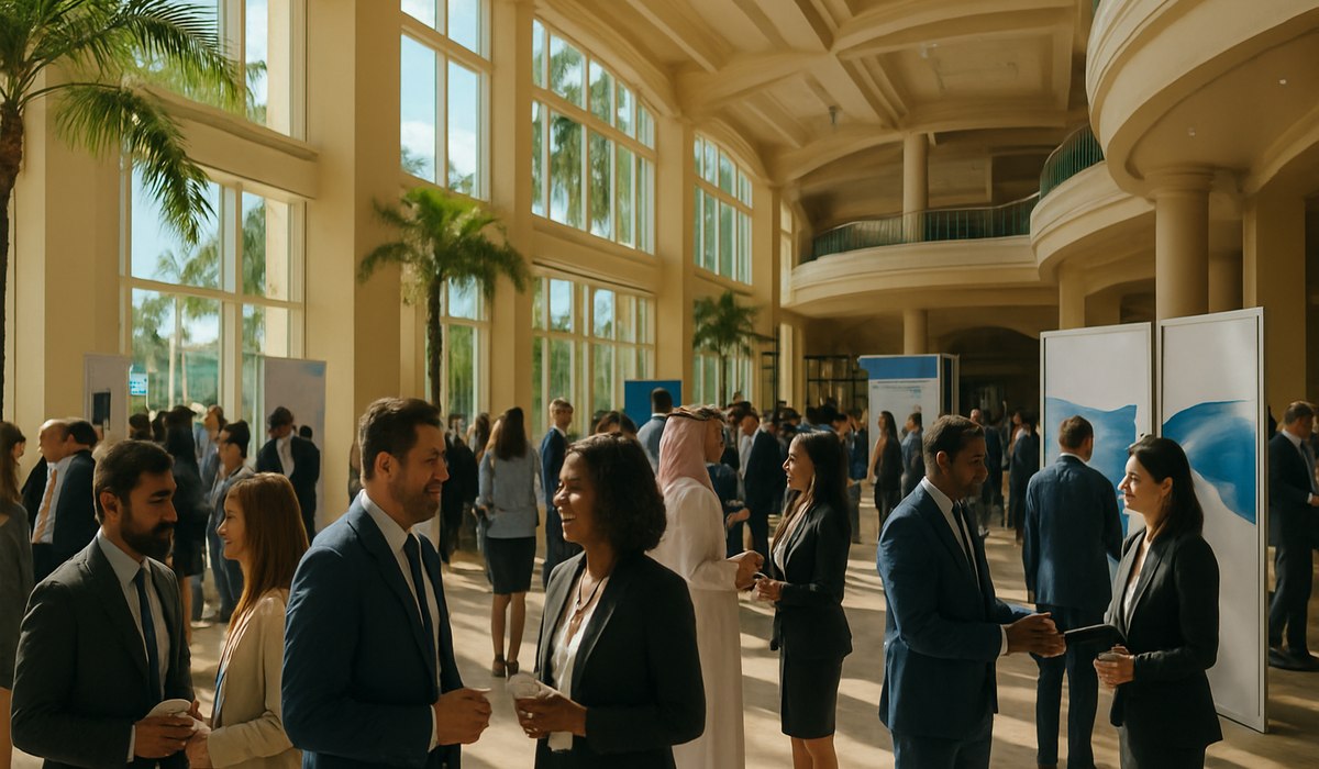 IPW 2026 Fort Lauderdale beach opening party with international travel buyers and US suppliers, May 2026