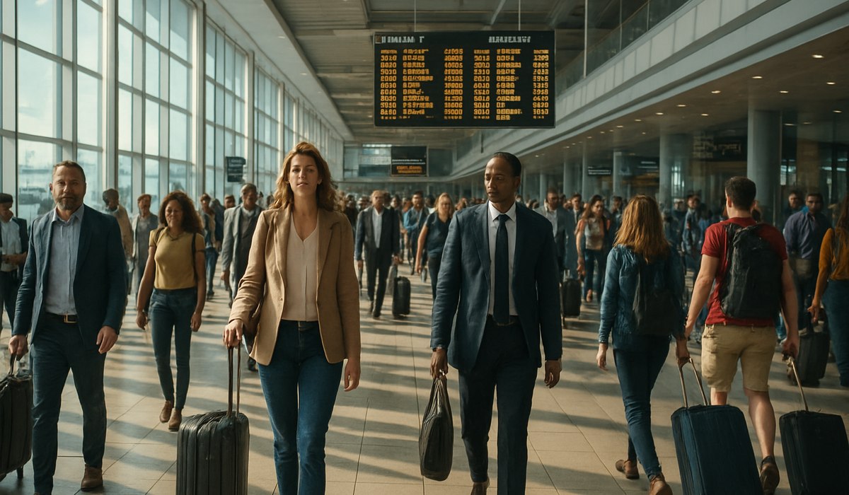Philadelphia International Airport terminal during summer 2026 with increased passenger traffic