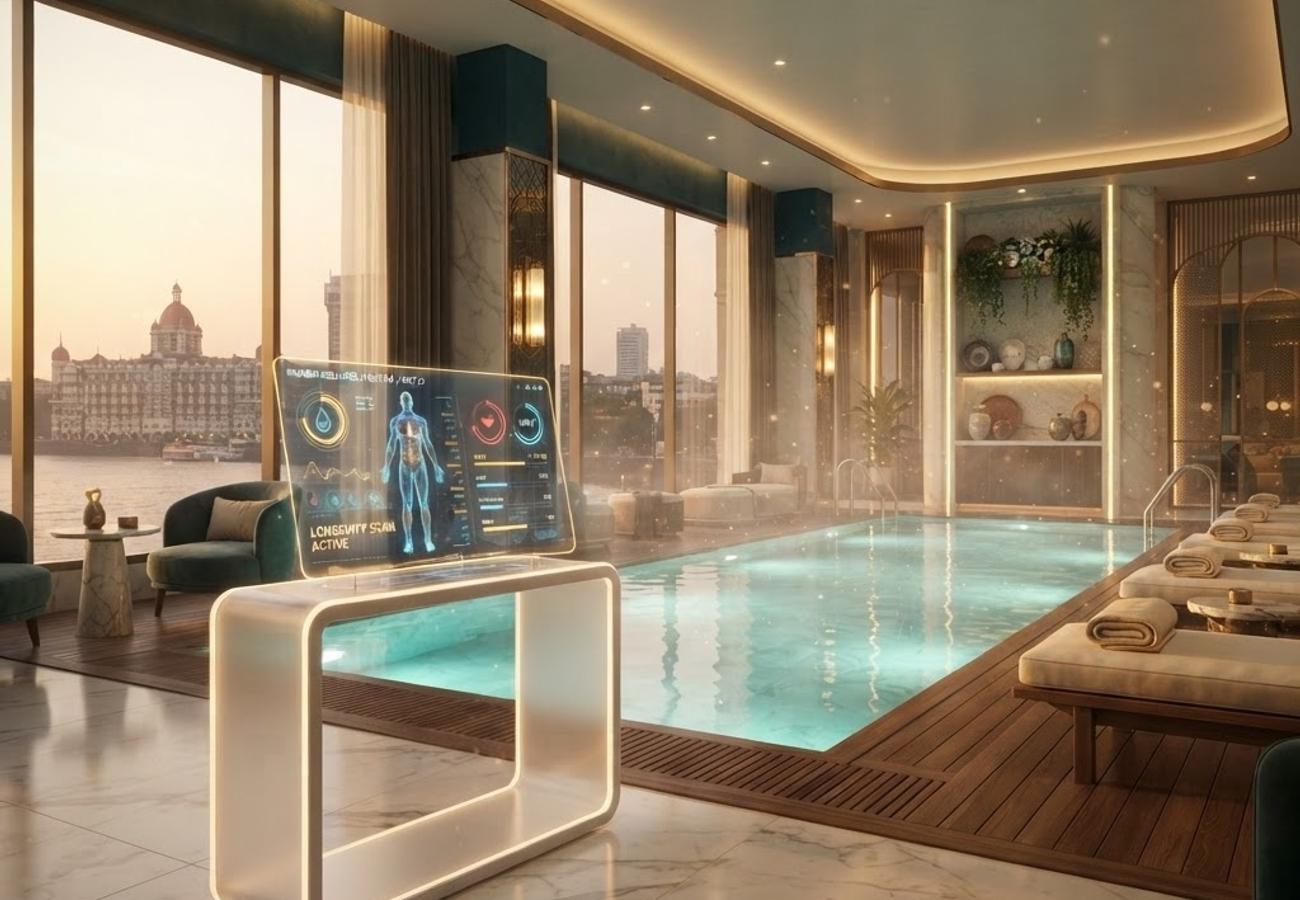 Modern wellness technology and luxury hospitality integration in Mumbai