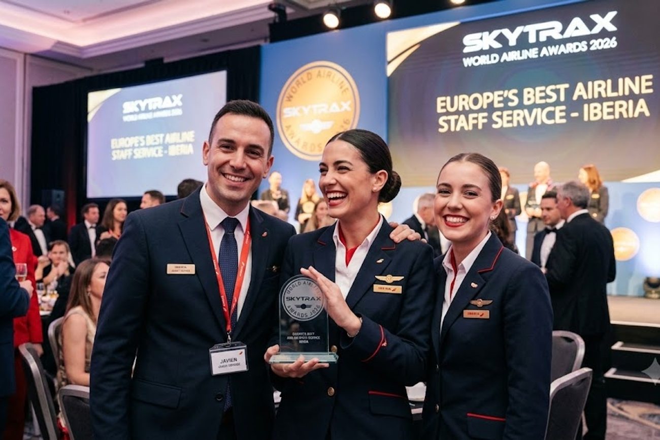Iberia Wins Europe’s Best Airline Staff Service Award at Skytrax World Airline Awards 2026