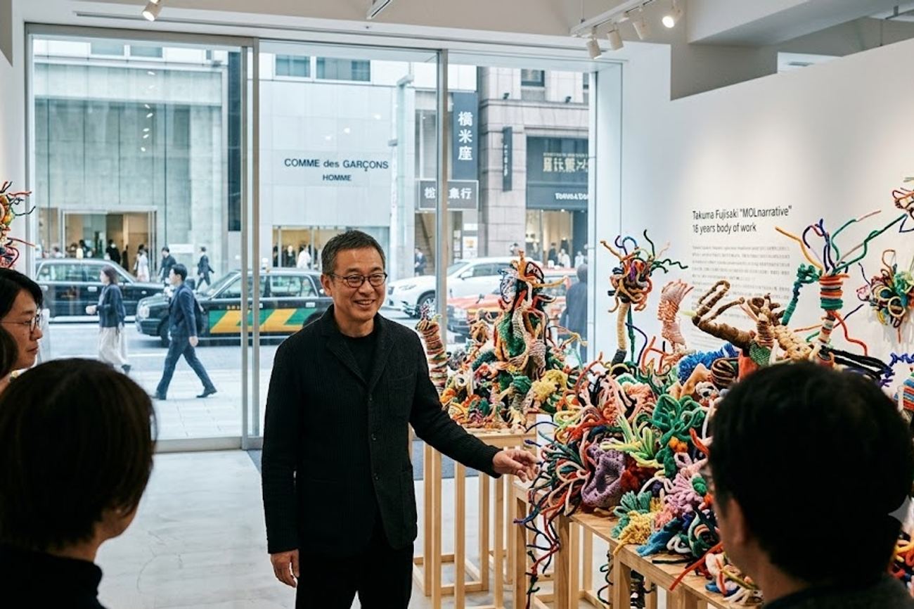 Takuma Fujisaki Transforms Tokyo’s Ginza District With 18-Year Pipe Cleaner Retrospective
