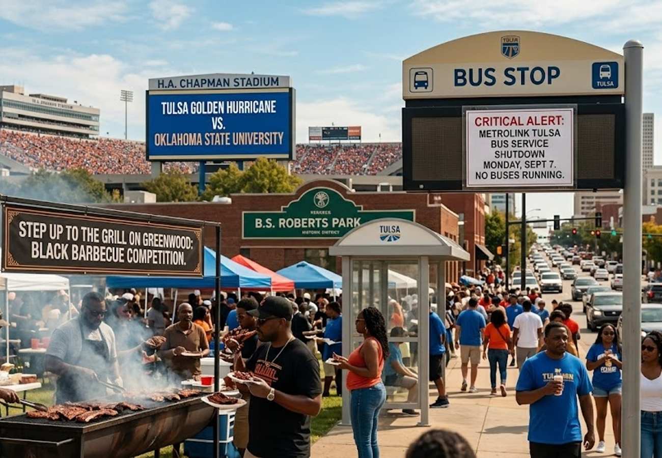 Tulsa Labor Day 2026 Event Guide: Greenwood Barbecue, College Football, and Transit Alerts