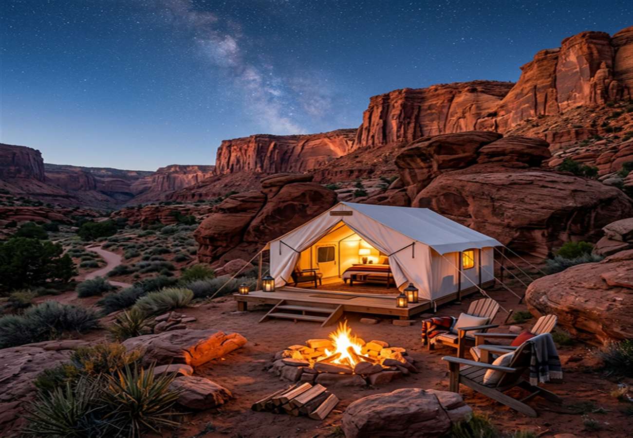 9 Best Places to Go Glamping in Utah — From Yurts to Covered Wagons, According To Reddit