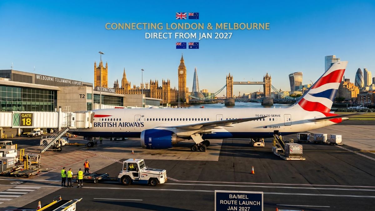 British Airways Launches Melbourne-London Route: New Direct Flights Starting January 2027