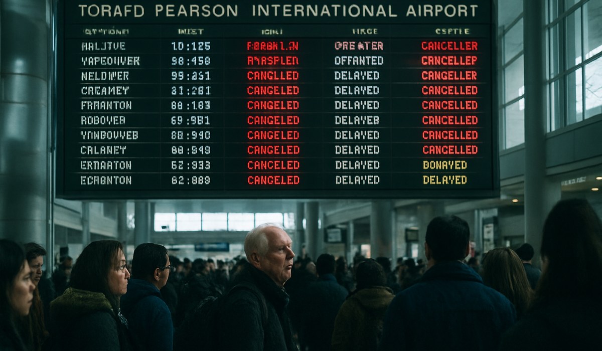 Flight Disruptions Snarl Toronto Pearson: 39 Cancellations, 210+ Delays March 2026