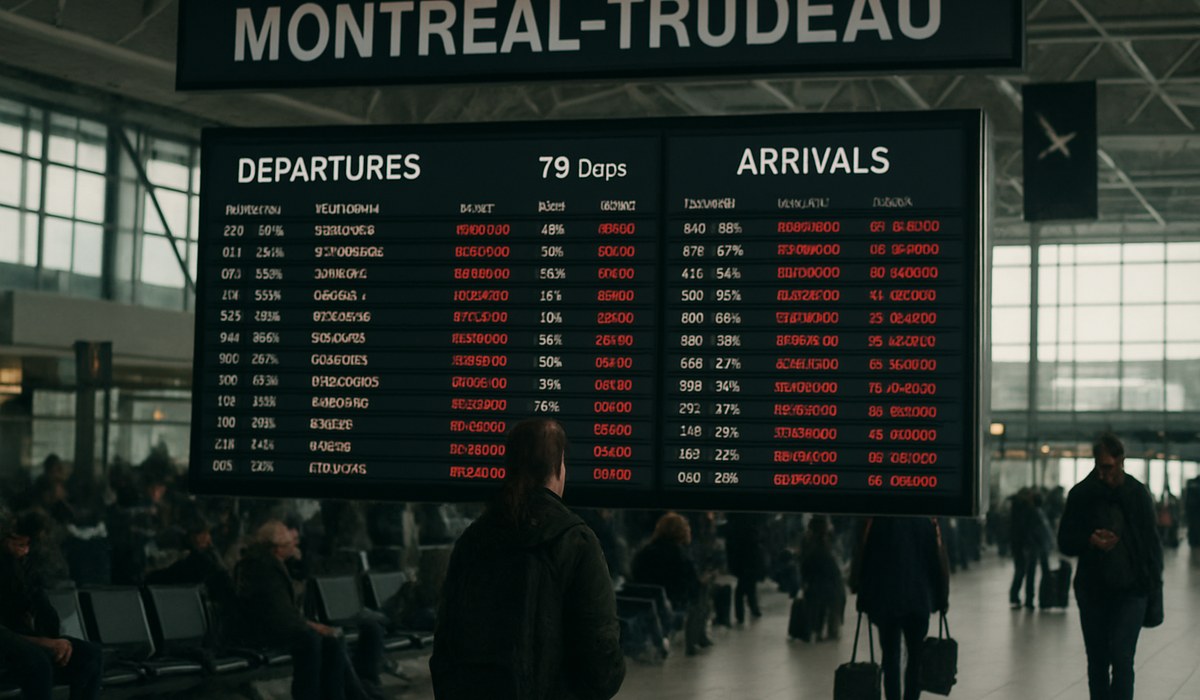 Major Delays Cancellations Snarl Montréal-Trudeau: 79 Flights Delayed, 20 Cancelled