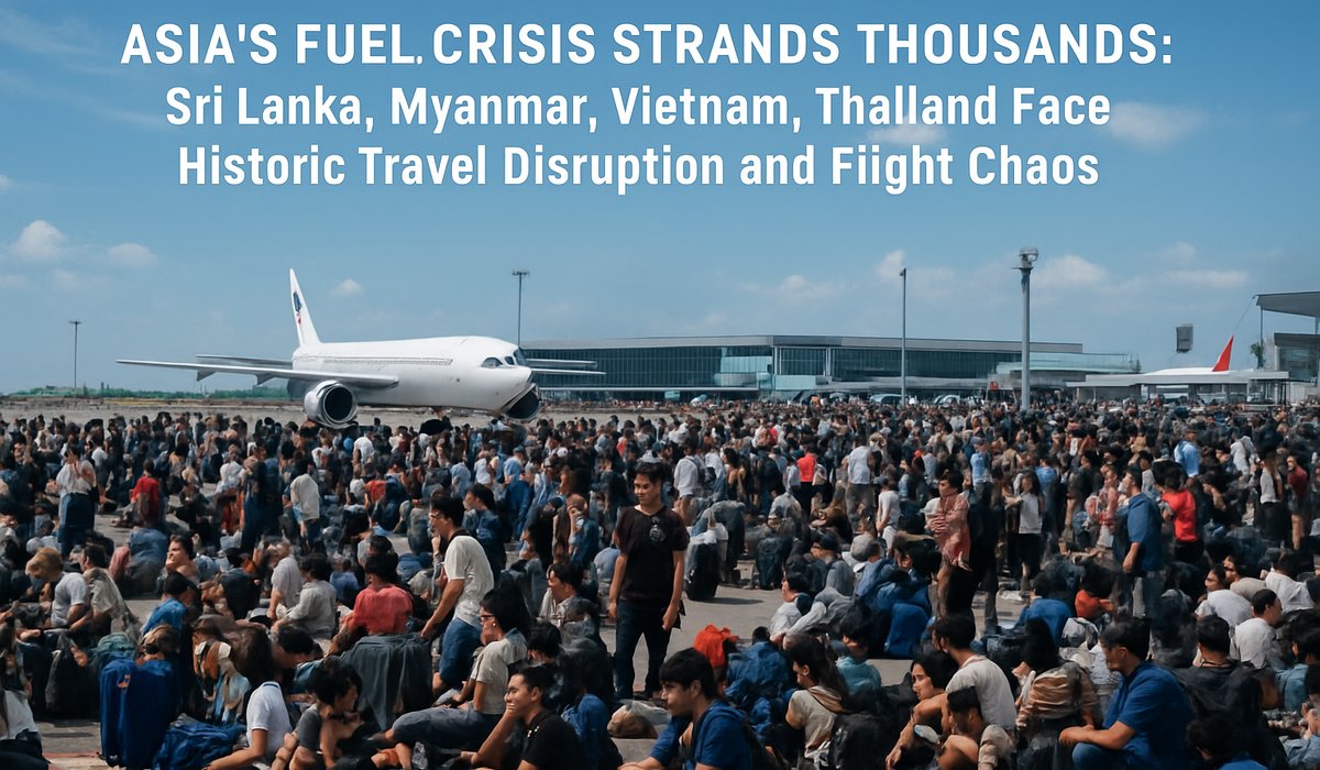 Asia's Fuel Crisis Strands Thousands: Sri Lanka, Myanmar, Vietnam, Thailand Face Historic Travel Disruption and Flight Chaos