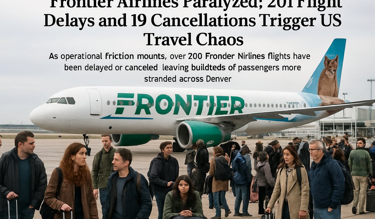 Frontier Airlines Paralyzed: 201 Flight Delays and 19 Cancellations Trigger US Travel Chaos