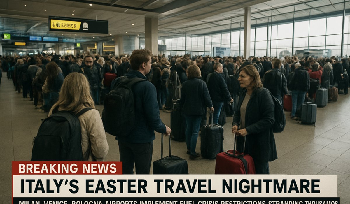 Italy's Easter Travel Nightmare: Milan, Venice, Bologna Airports Implement Fuel Crisis Restrictions Stranding Thousands