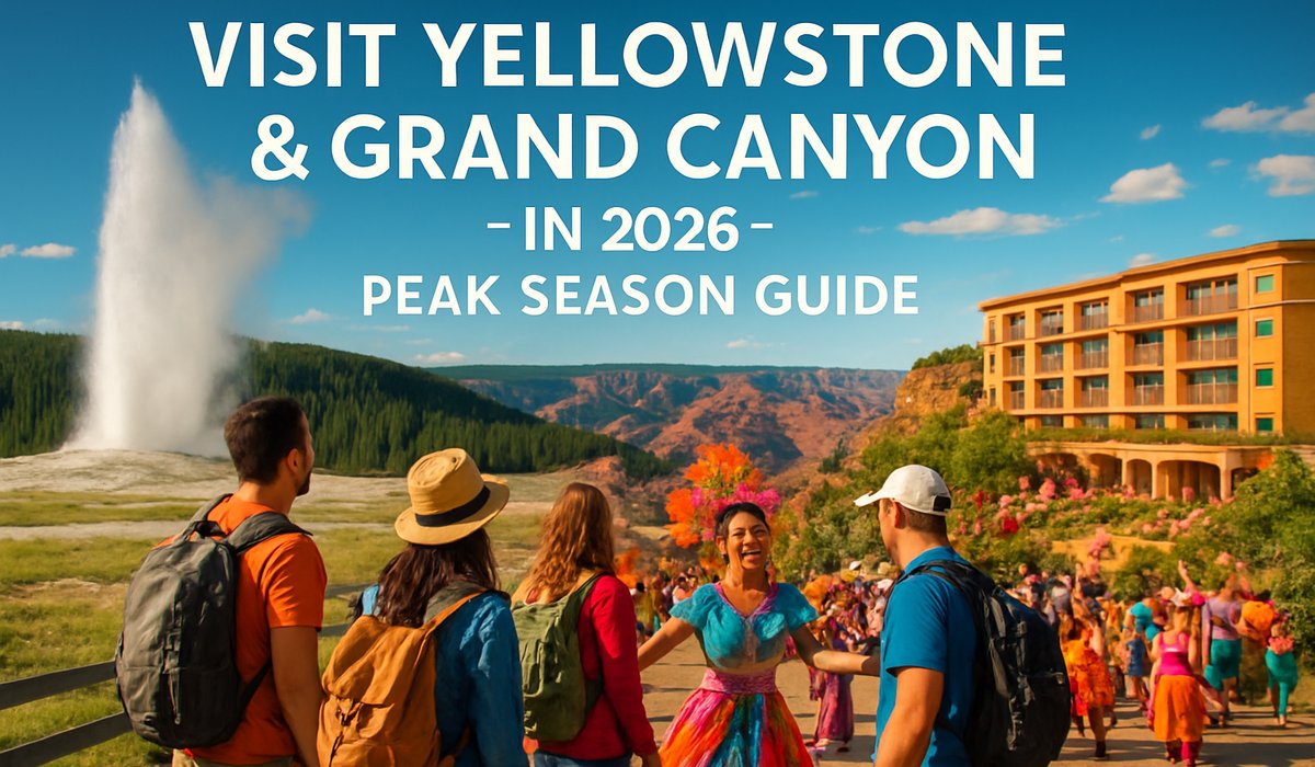 2026 Peak Guide to Yellowstone, Grand Canyon