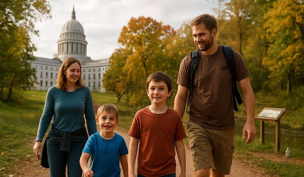 Wisconsin's First Capitol Is Next To An Under-The-Radar State Park Full Of Family-Friendly Outdoor Fun