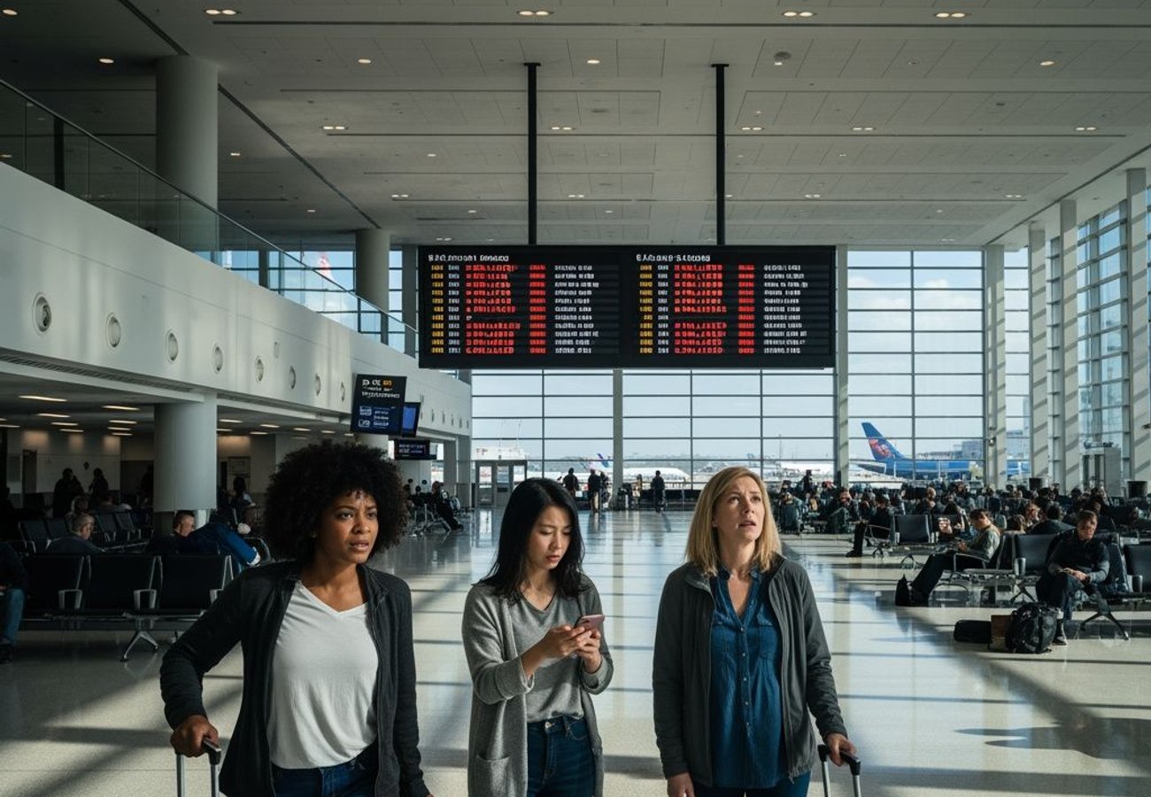 Hartsfield-Jackson Atlanta International Airport terminals during major flight disruption in June 2026