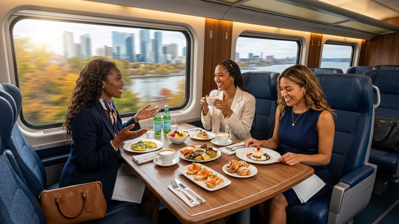 Travel Updates: Amtrak Elevates Acela First Class Dining to Lure Passengers Away from Northeast Corridor Travel Chaos