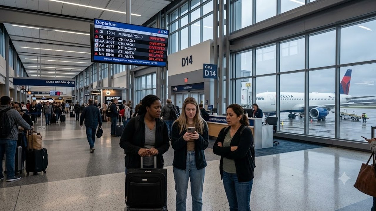 Delta Air Lines Flight DAL490, an Airbus A321-211 from Atlanta to New York Diverts to Detroit Metropolitan Wayne County Airport, United States: What You Need To Know