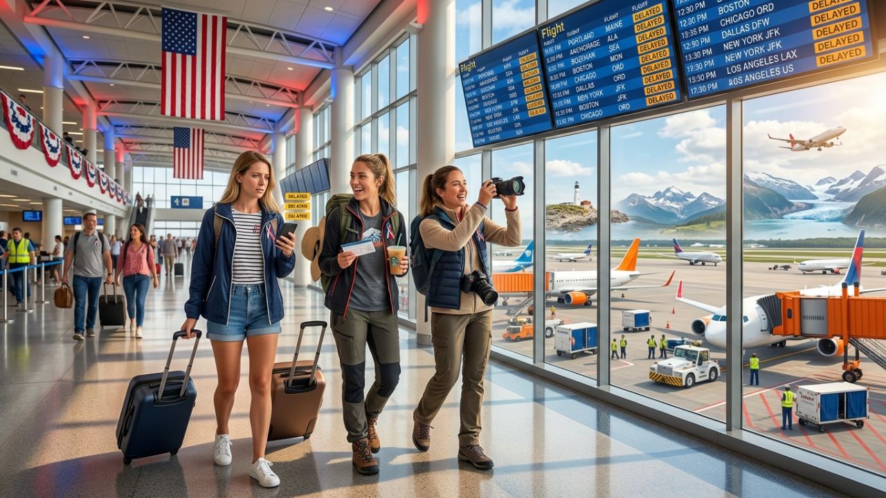 Aviation Updates: Historic Fourth of July Travel Boom Triggers Nationwide Flight Cancellations as Alaska and Maine Surge