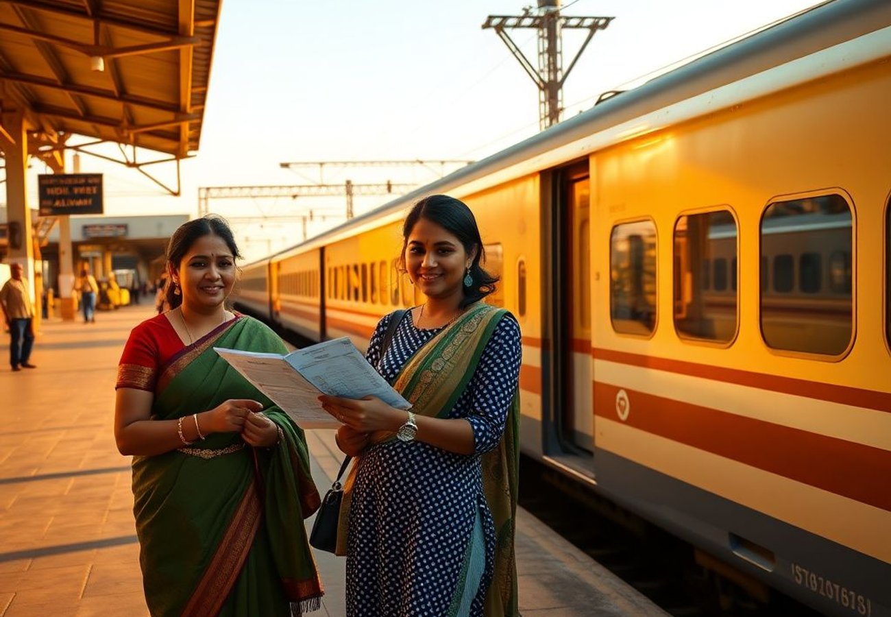 Indian Railways train on long-distance corridor connecting multiple states