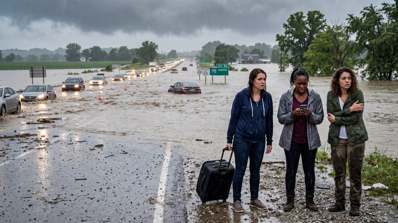Kentucky Flash Flood Emergency Triggers State-Wide Travel Chaos