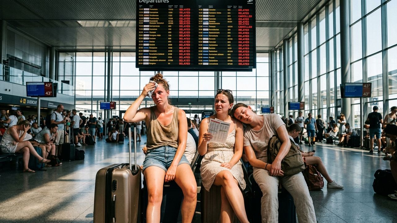 Europe Gripped by Extreme Heatwave: Major Cities Face Travel Chaos as Temperatures Hit 43°C