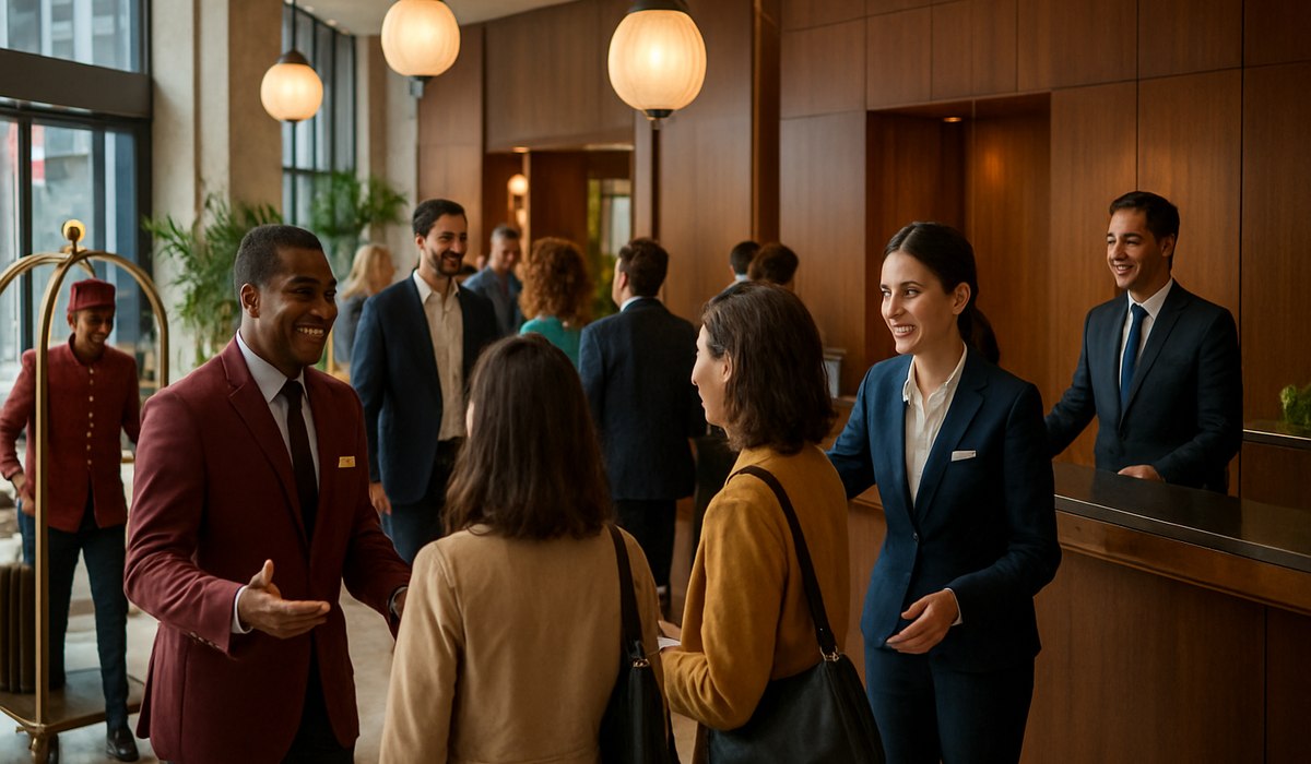 Hotel staff member at luxury resort during World Cup 2026 preparation season