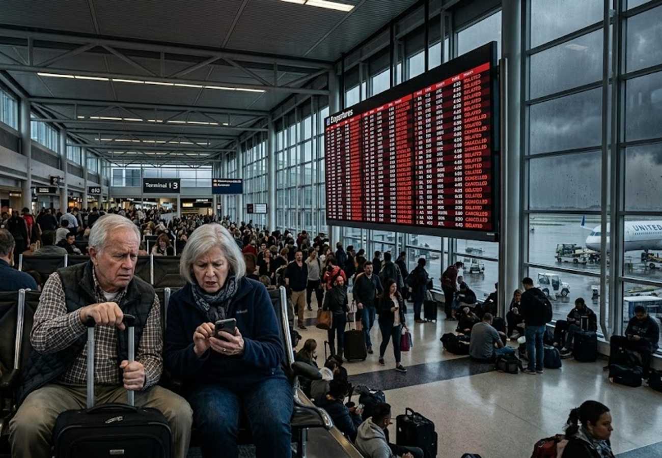 Chicago O'Hare Paralyzed by Midwest Thunderstorms FAA Flow Restrictions July 4th 2026 Holiday Travel Chaos