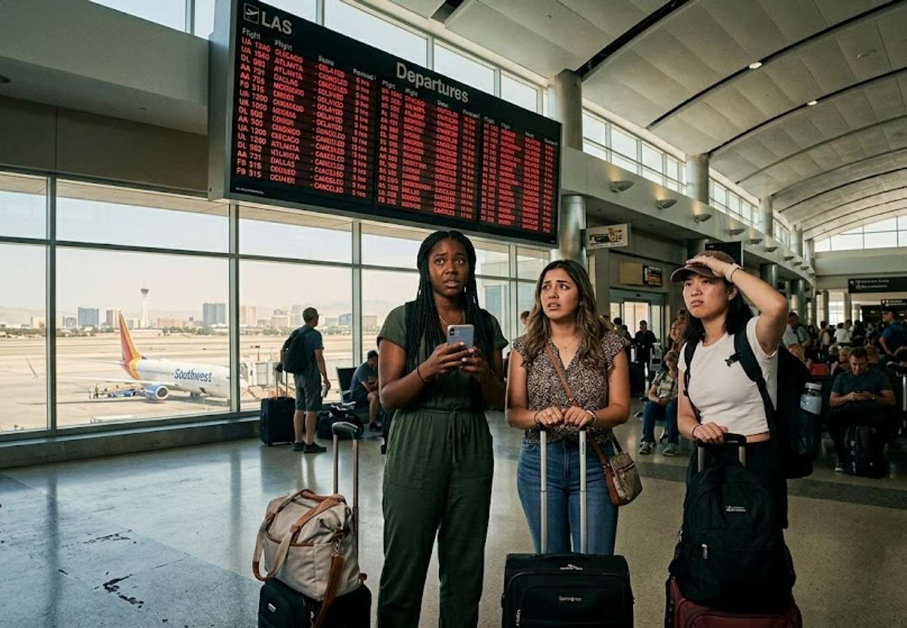 Extreme Heat Bakes Las Vegas Harry Reid Airport Forcing Flight Delays Weight Cutbacks and 50 Passenger Deplaning on American Airlines 2026