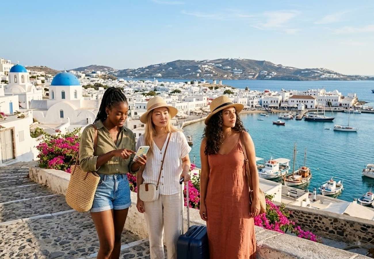 Mediterranean coastline showing contrasting tourism flows between Western and Eastern European destinations in 2026