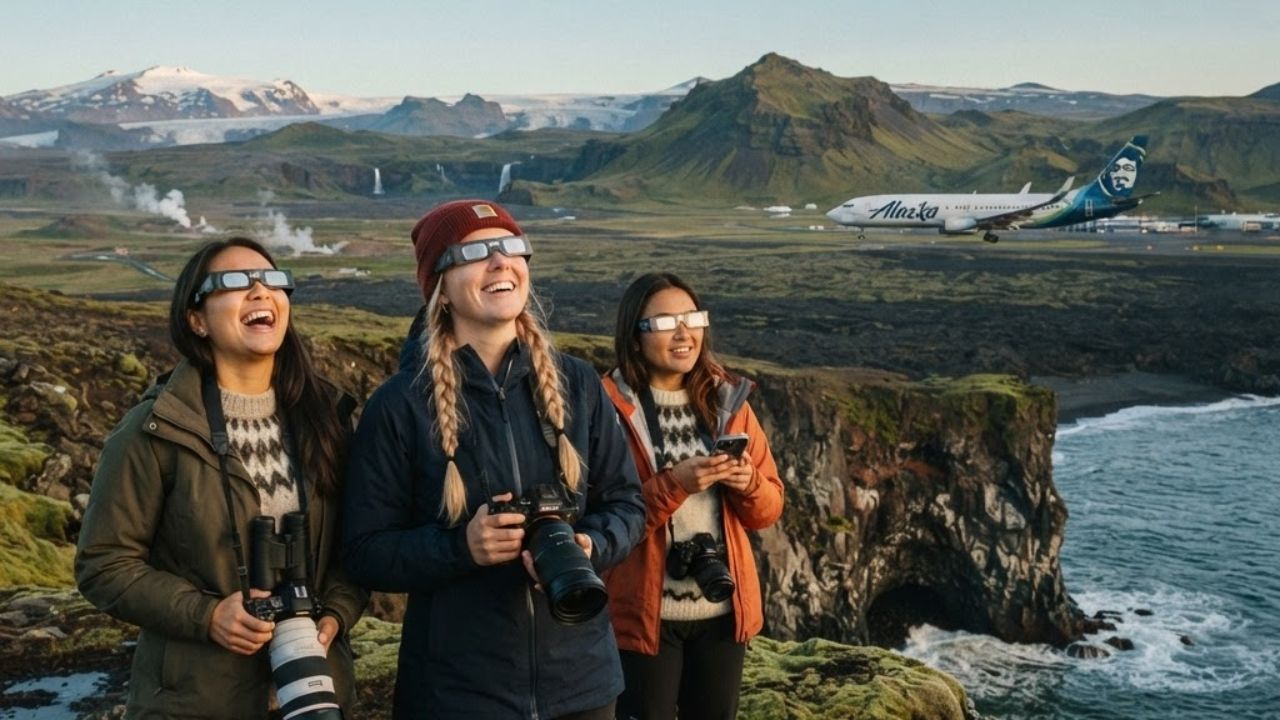 Iceland Solar Eclipse Tourism Seattle Flights