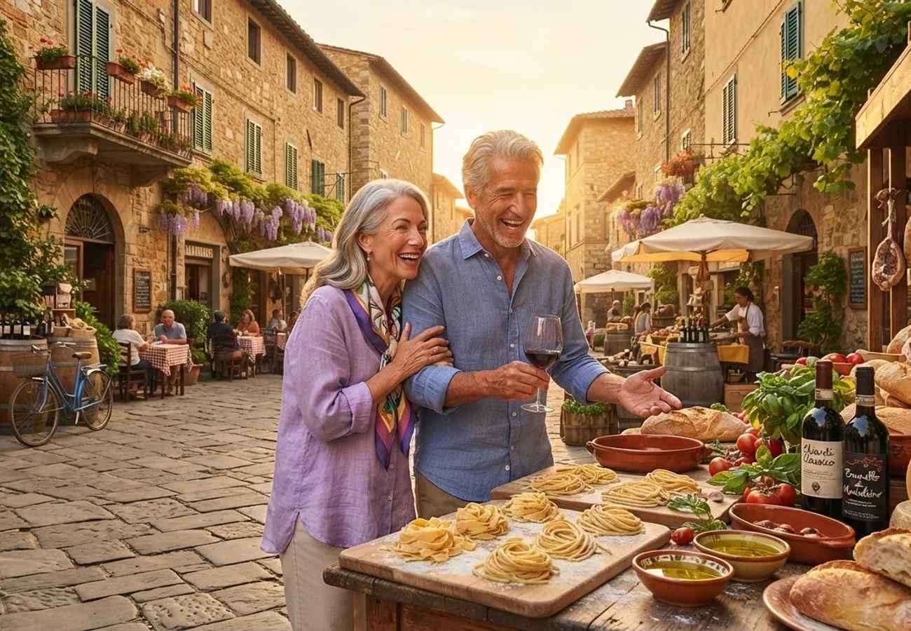 Global culinary map highlighting Italy, Japan, Thailand, and Mexico