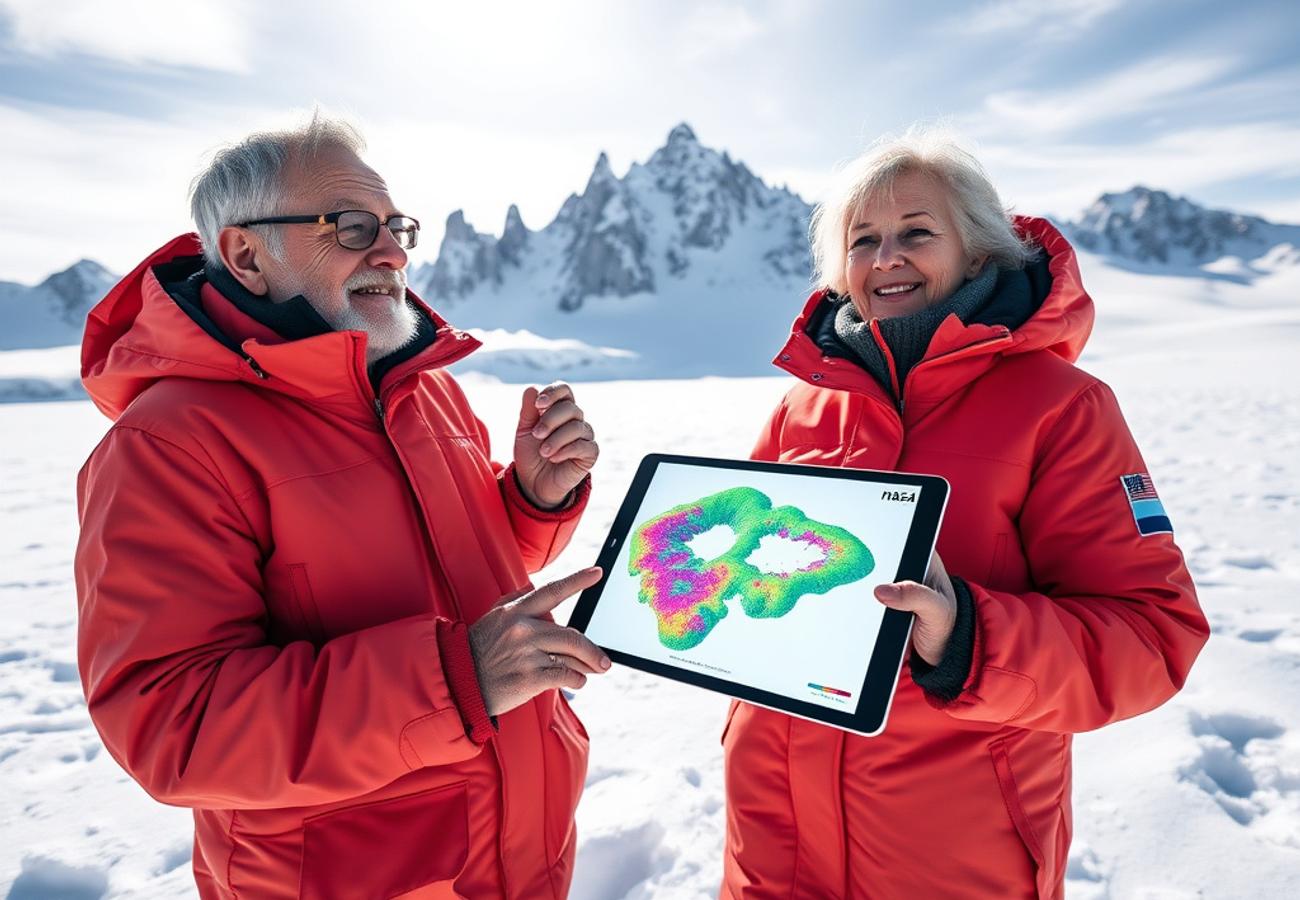 NASA NISAR Satellite Reveals Hummingbird-Shaped Ice Formation at Nunatak Zaterjavshijsja in Antarctica 2026