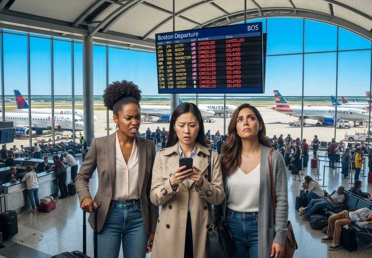 Boston Logan International Airport Fuel System Failure Causes 370 Delays and 100 Cancellations in 2026