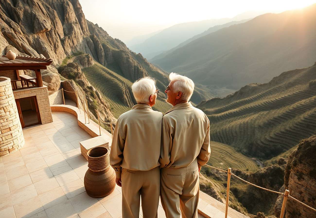 Luxury landscape of the Middle East highlighting mountains and coastlines