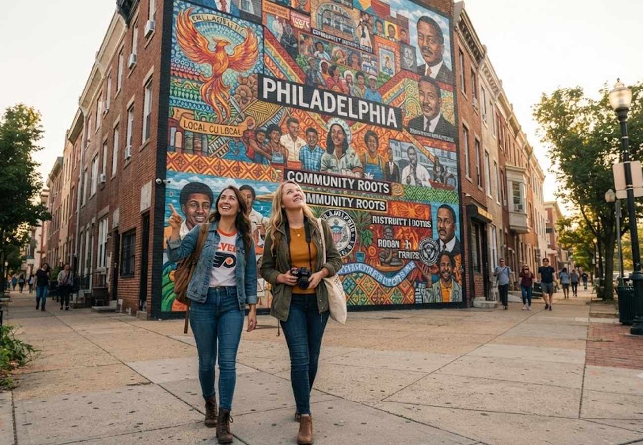 Vibrant mural street art in Pennsylvania showcasing community storytelling and artistic expression