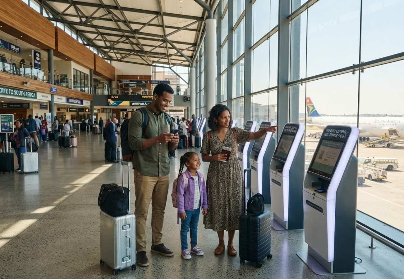 Digital customs processing at a South African international airport