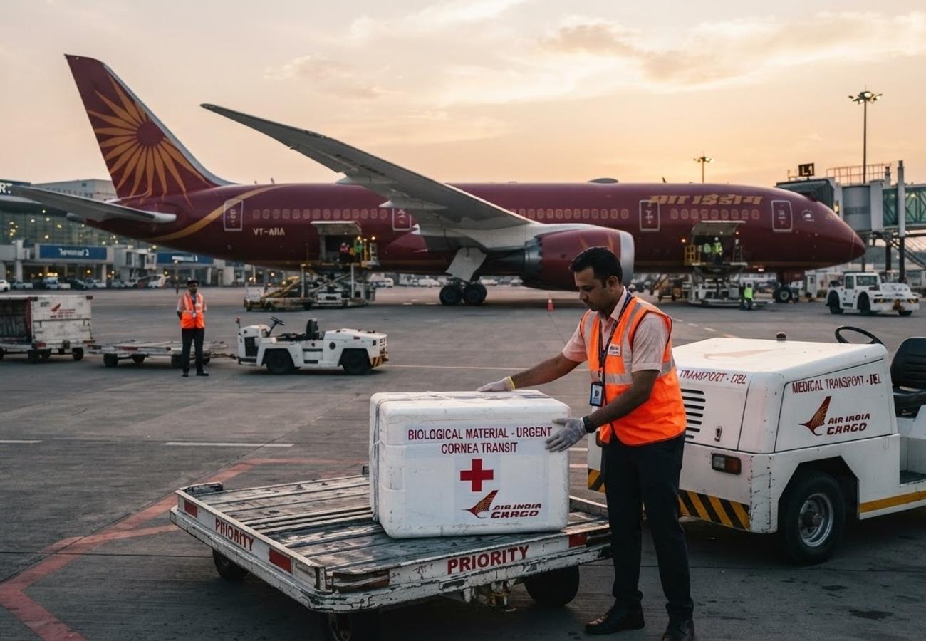 Air India Transports 431 Donated Corneas Across India in 2025-2026 Healthcare Logistics Partnership