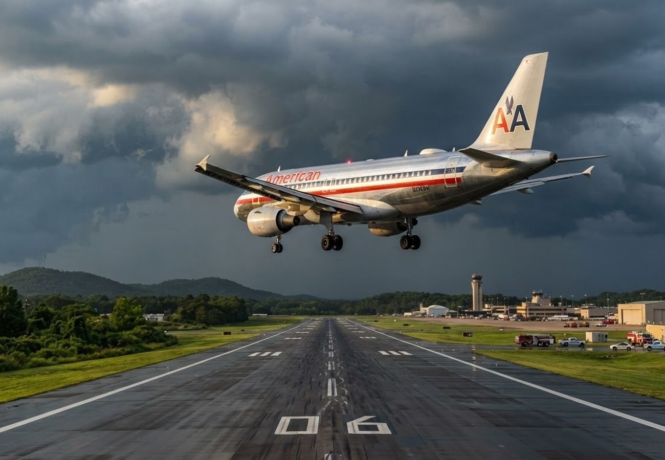American Airlines Flight AA1363 Airbus A319 Diverts to Birmingham BHM From Chicago to Atlanta 2026