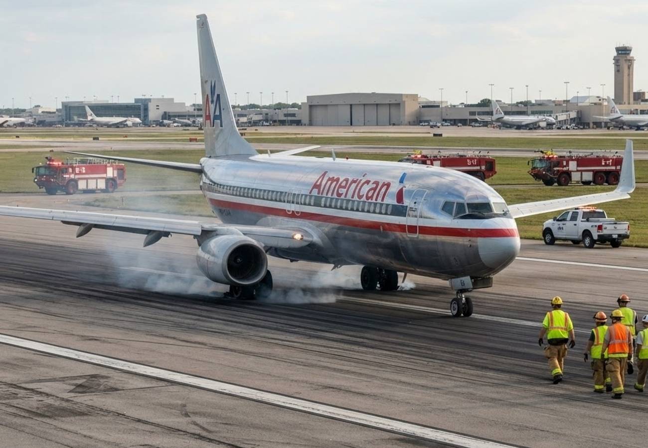 American Airlines Jet Suffers Multiple Blown Tires During Landing at Chicago O'Hare in 2026