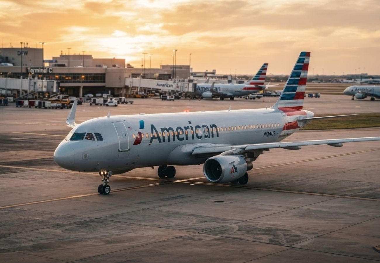 American Airlines narrowbody aircraft cabin interior